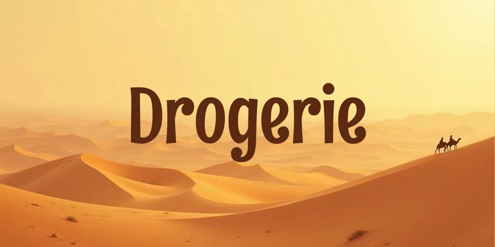 Deckblatt Drogerie im Wüste Karawane Design